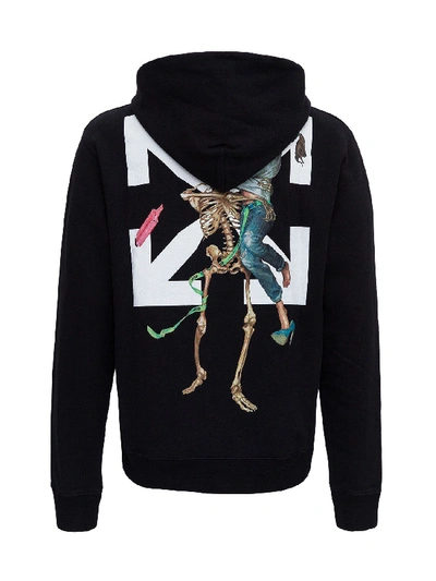 Shop Off-white Pascal Skeleton Hoodie In Black