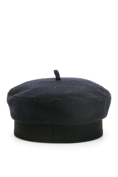 Shop Patou Sailor Hat In Navy