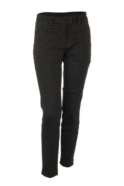 Shop Dondup Perfect Gabardine Pants In Black