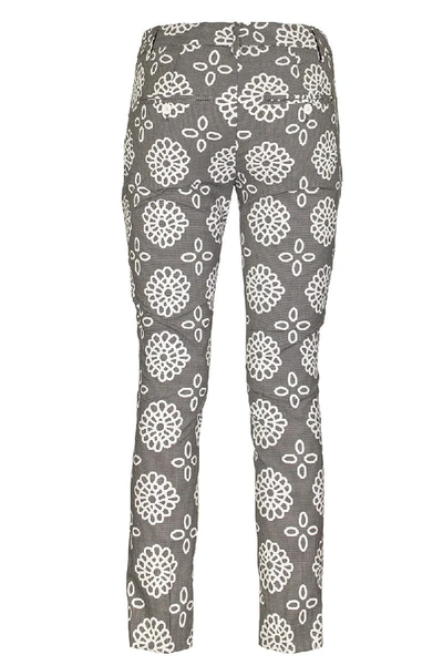 Shop Dondup Perfect Patterned Trousers In Grey