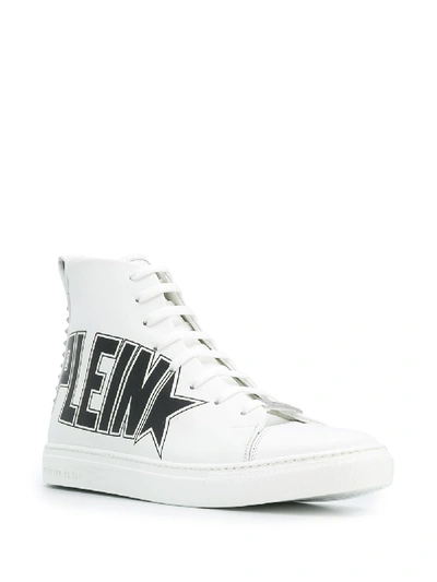 Shop Philipp Plein Sneakers In Bianco