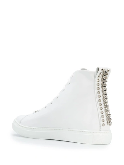 Shop Philipp Plein Sneakers In Bianco