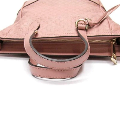 Shop Gucci Pink Microssima Bag In Nero