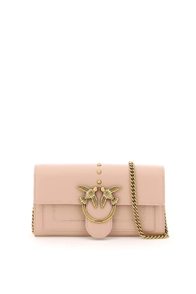 Shop Pinko Love Wallet Simply 2 Bag In Light Pink