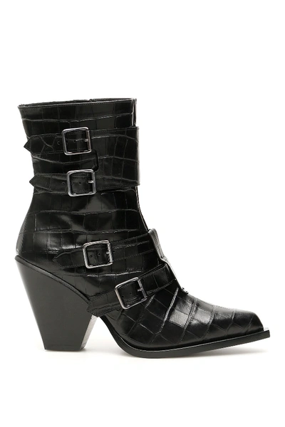 Shop Pinko Lucciola Boots In Nero Limosine