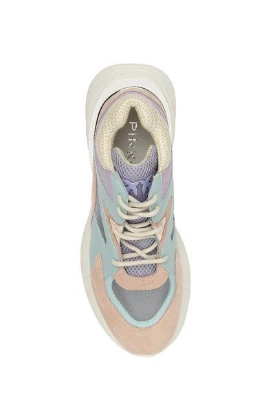 Shop Pinko Maggiorana 2 Sneakers In Verde Acqua Rosa Lilla