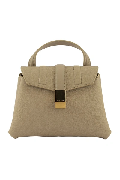 Shop Agnona Pochette Beige Shoulder Bag