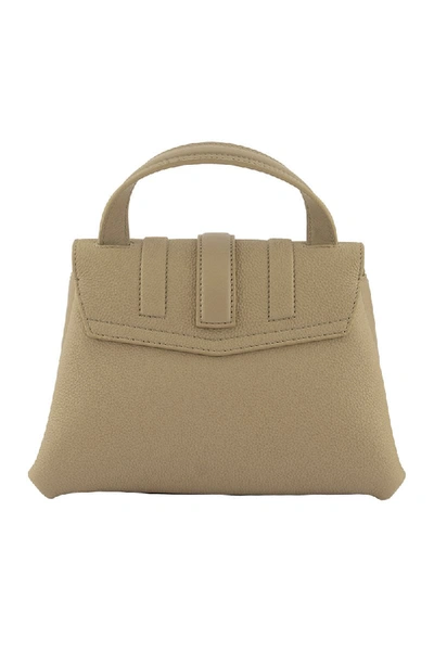 Shop Agnona Pochette Beige Shoulder Bag