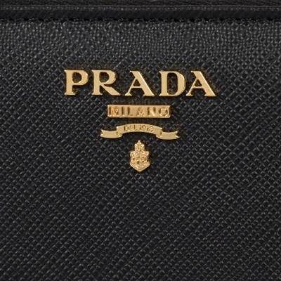 Shop Prada Wallets In Nero