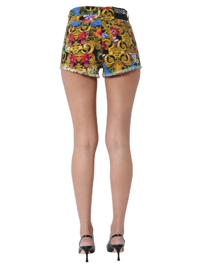 Shop Versace Jeans Couture Printed Shorts In Multicolour