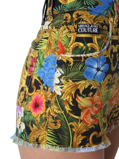 Shop Versace Jeans Couture Printed Shorts In Multicolour