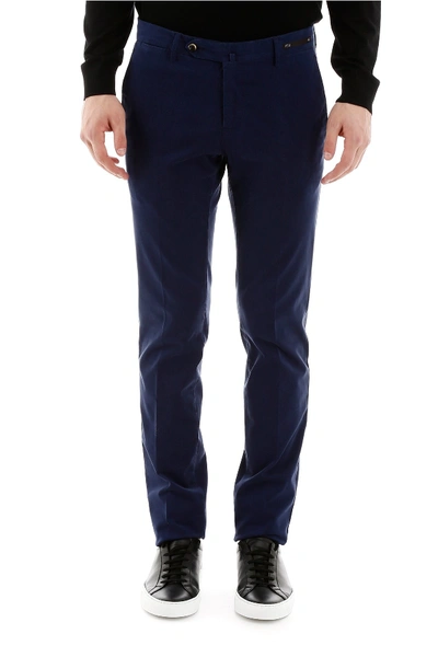 Shop Pt01 Superslim Trousers In Blue