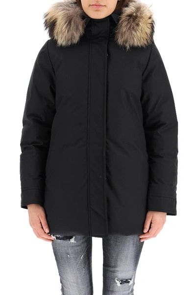 Shop Pyrenex Bordeaux Water-repellent Parka In Black