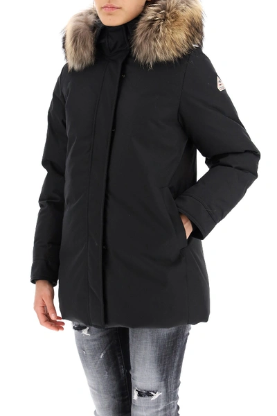 Shop Pyrenex Bordeaux Water-repellent Parka In Black