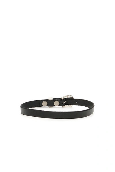 Shop R13 Leather Choker Necklace In Black