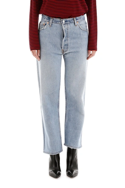 Shop Re/done High-waisted Jeans In Indigo