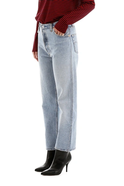 Shop Re/done High-waisted Jeans In Indigo