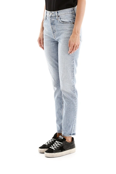 Shop Re/done Original Skinny Jeans In Pale Indigo