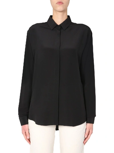 Shop Saint Laurent Regular Fit Shirt In Black