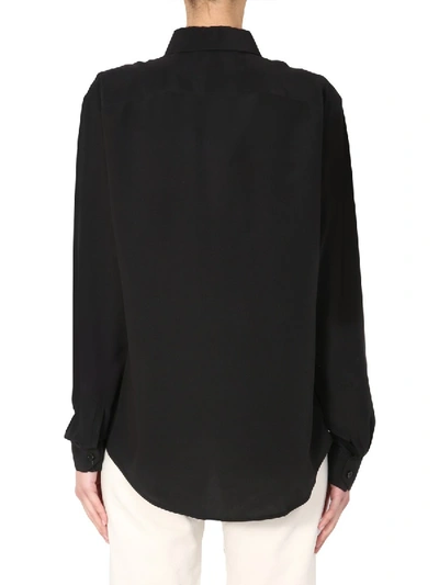 Shop Saint Laurent Regular Fit Shirt In Black