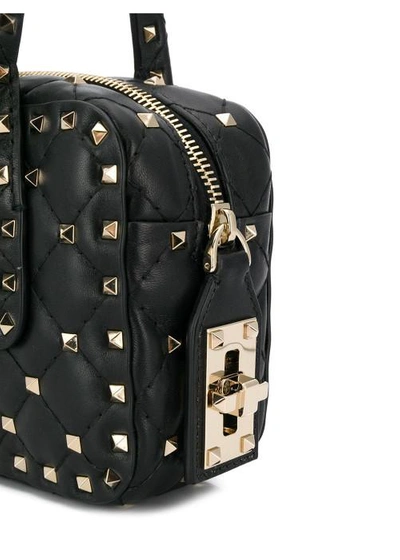 Shop Valentino Rockstud Spike Bag In Nero