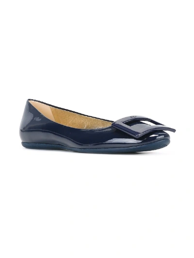 Shop Roger Vivier Flat Shoes In Blu