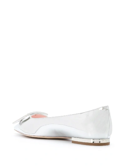 Shop Roger Vivier Flat Shoes In Argento