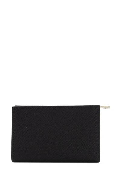 Shop Longchamp Roseau Compact Wallet In Black