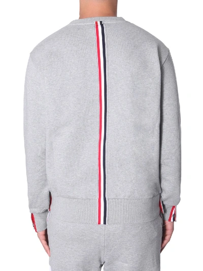 Shop Thom Browne Round Neck Sweatshirt In Grey