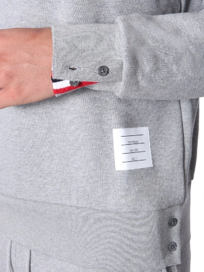 Shop Thom Browne Round Neck Sweatshirt In Grey