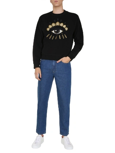 Shop Kenzo Round Neck Sweatshirt In Black