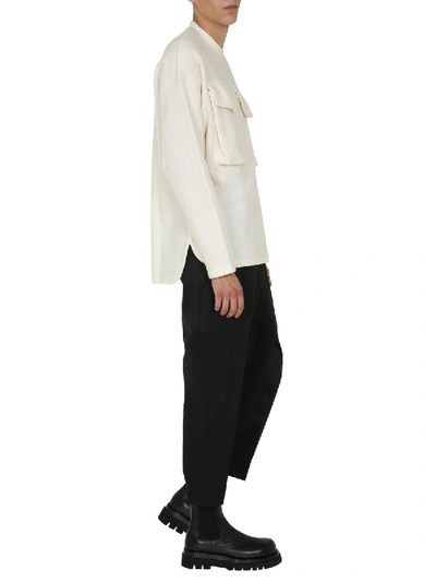 Shop Jil Sander Round Neck Sweatshirt In White