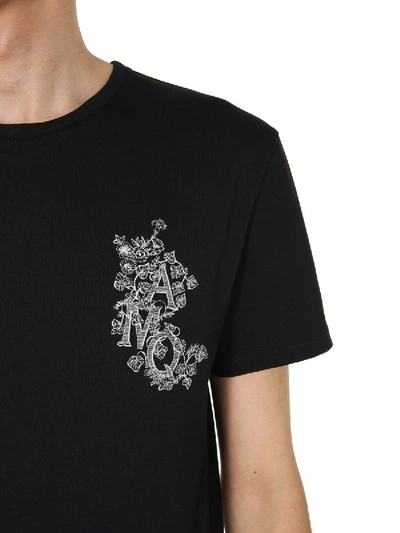 Shop Alexander Mcqueen Round Neck T-shirt In Black