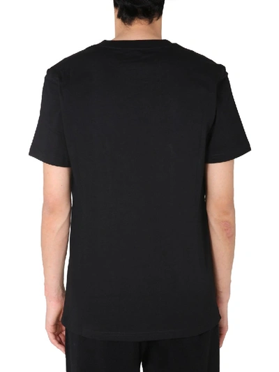 Shop Moschino Round Neck T-shirt In Black