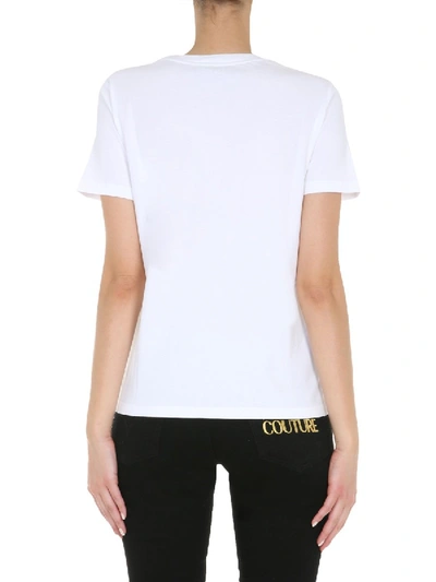 Shop Moschino Round Neck T-shirt In White