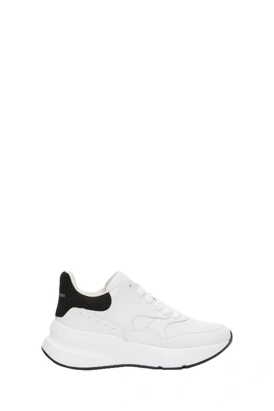 Shop Alexander Mcqueen Runner Oversize Sneakers In White/black