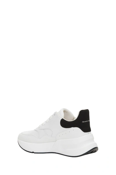 Shop Alexander Mcqueen Runner Oversize Sneakers In White/black