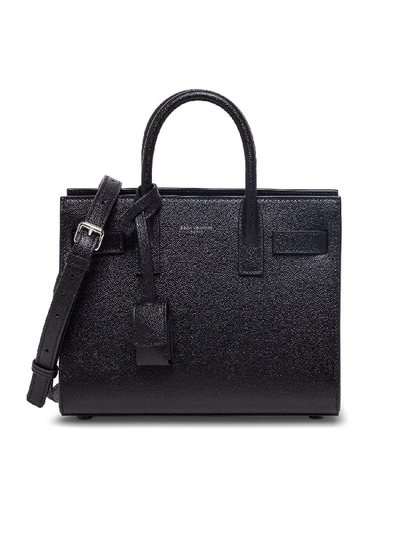 Shop Saint Laurent Sac De Jour Nano Handbag In Black