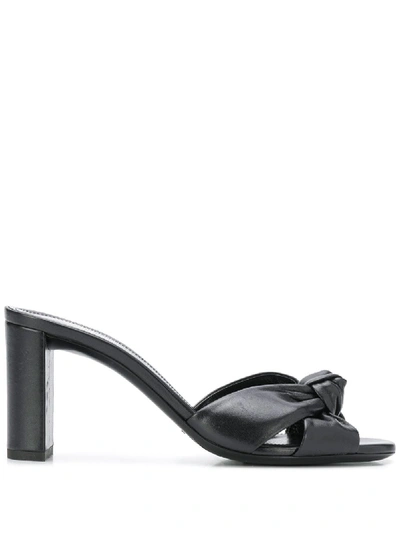 Shop Saint Laurent Sandals In Nero