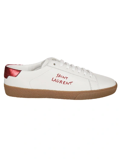 Shop Saint Laurent Sneakers In Bla Opt/red/nero