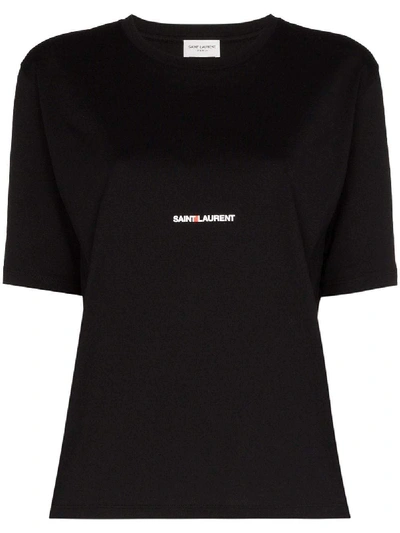 Shop Saint Laurent T-shirts And Polos In Nero