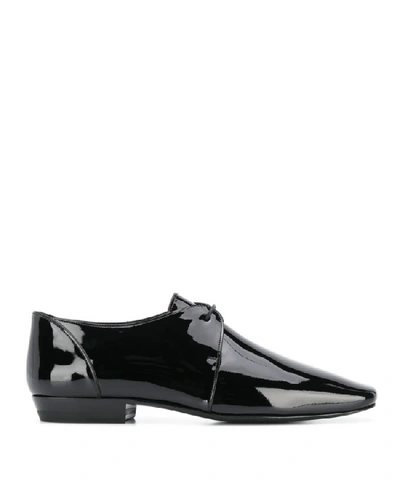 Shop Saint Laurent Flat Shoes In Nero