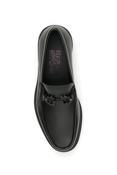 Shop Ferragamo Salvatore  Gotham Loafers In Nero