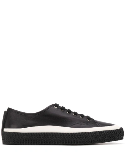 Shop Ferragamo Salvatore  Sneakers In Nero