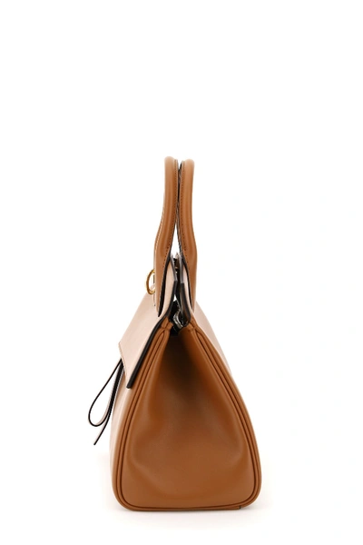 Shop Ferragamo Salvatore  The Studio Bag In Sella