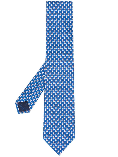 Shop Ferragamo Salvatore  Ties In Blu