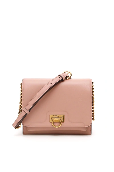 Shop Ferragamo Salvatore  Trifolio Bag In Antique Rose