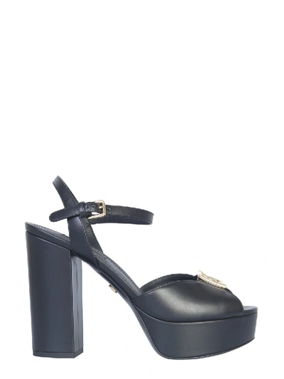 Shop Dolce & Gabbana Sandal With Plateau In Black