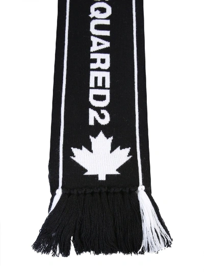 Shop Dsquared2 Scarf With Logo In Black