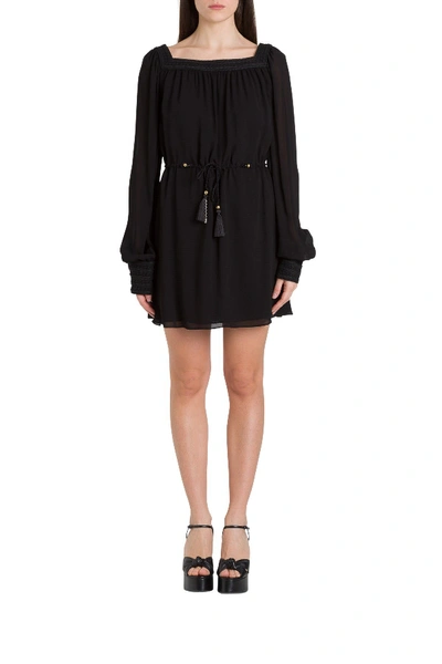 Shop Saint Laurent Short Dress In Black